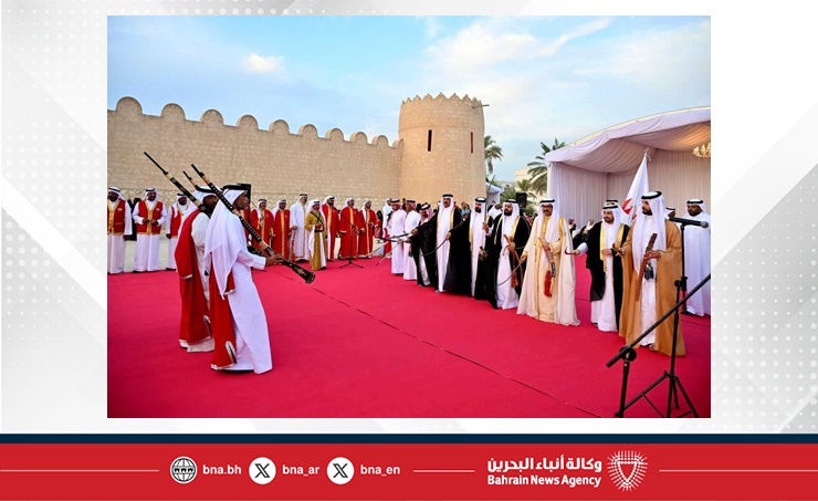 سمو محافظ المحافظة الجنوبية يحضر عرضة واحتفال أهالي الرفاع بالأعياد الوطنية